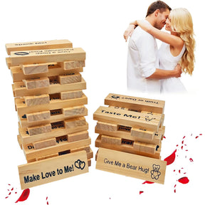 RosesHaven™ Couple's Game Night Intimacy Block Tower
